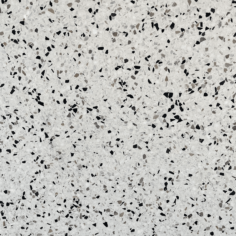 Terrazzo 1808 med lyst og mørkt mix Sokkelkant
