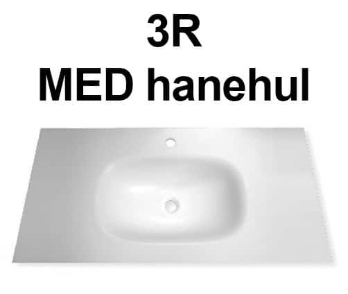 Vask type - 1606mm bordplade center