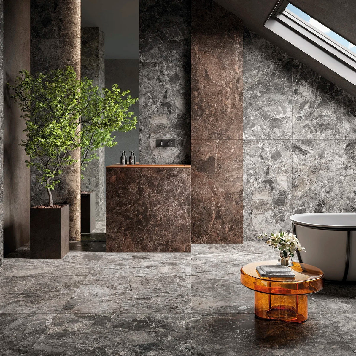 Mudo Dark rust naturstensflise