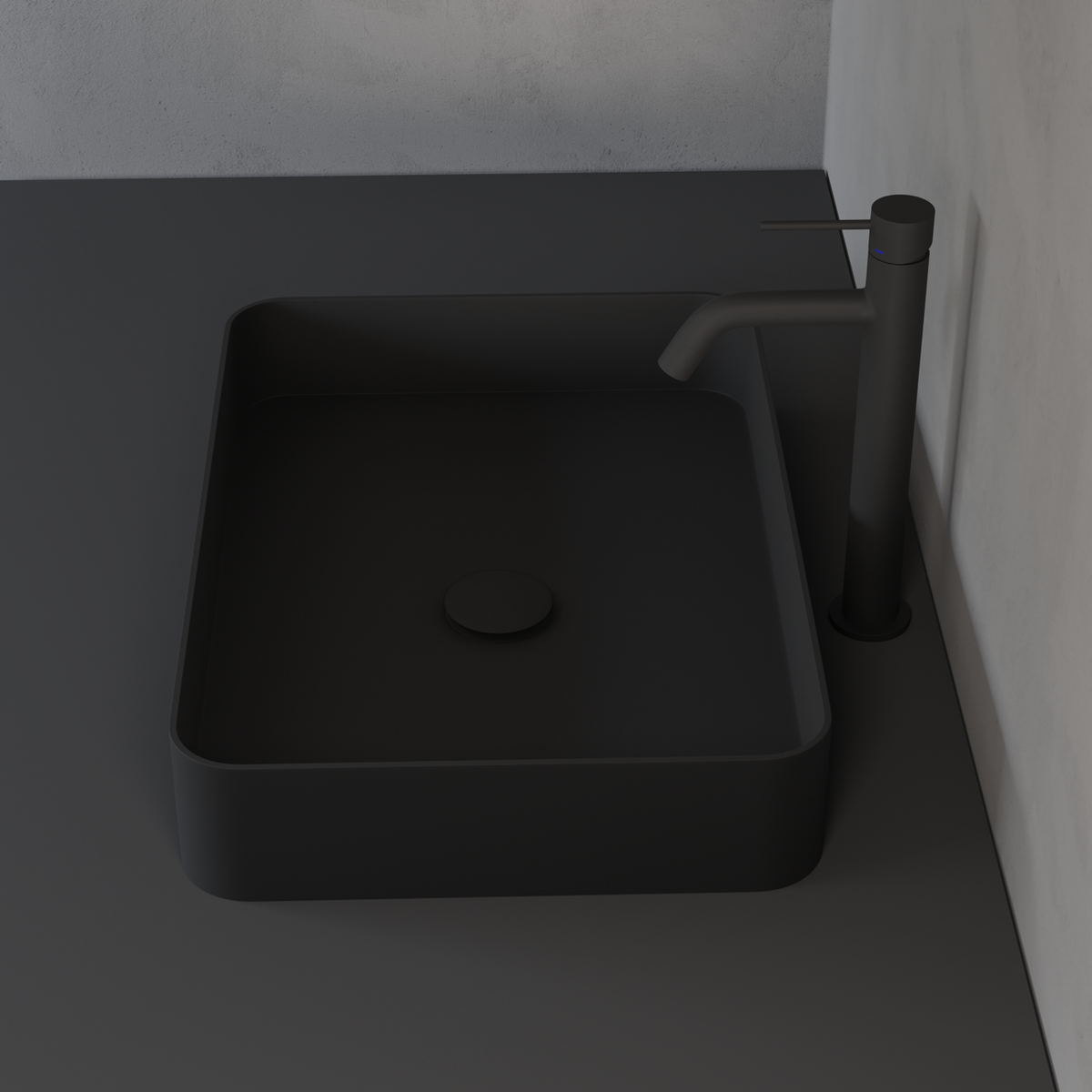 Scandtap Steel Rare S Coal fritstående håndvask