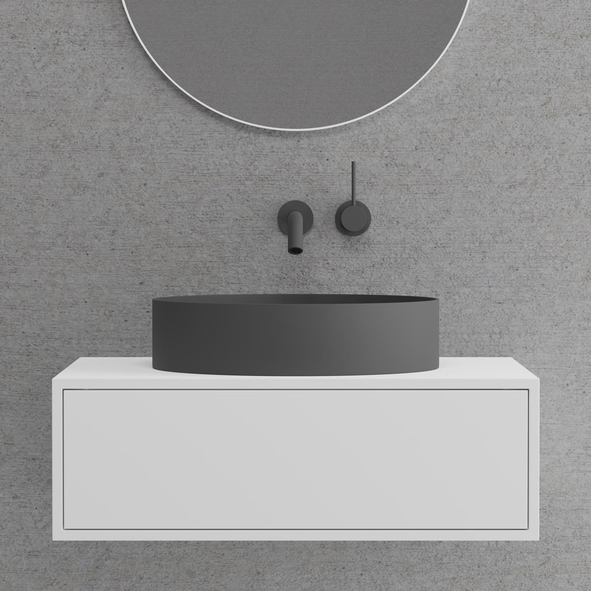 Scandtap S600 badmøbel i Solid Surface