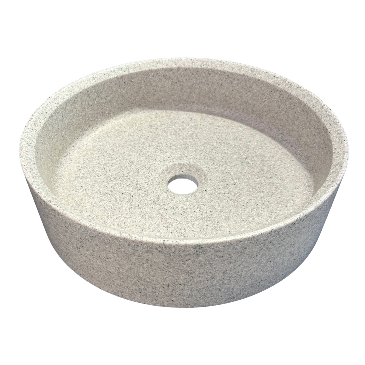 Udstillingsmodel - Bordstående Vask i Lys Terrazzo-look - Ø: 40 cm
