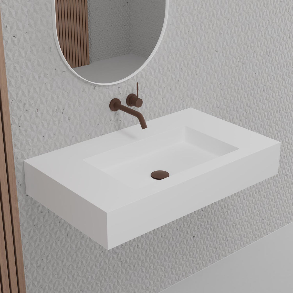 Scandtap SW4 håndvask i Solid Surface