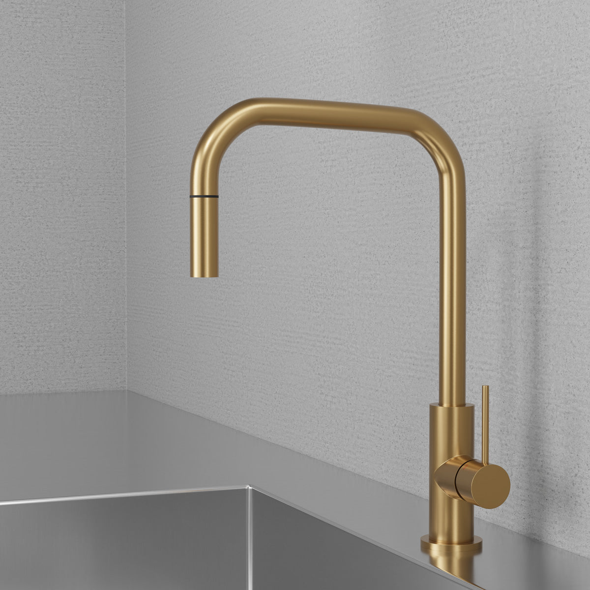 Scandtap Steel Accent Square køkkenarmatur