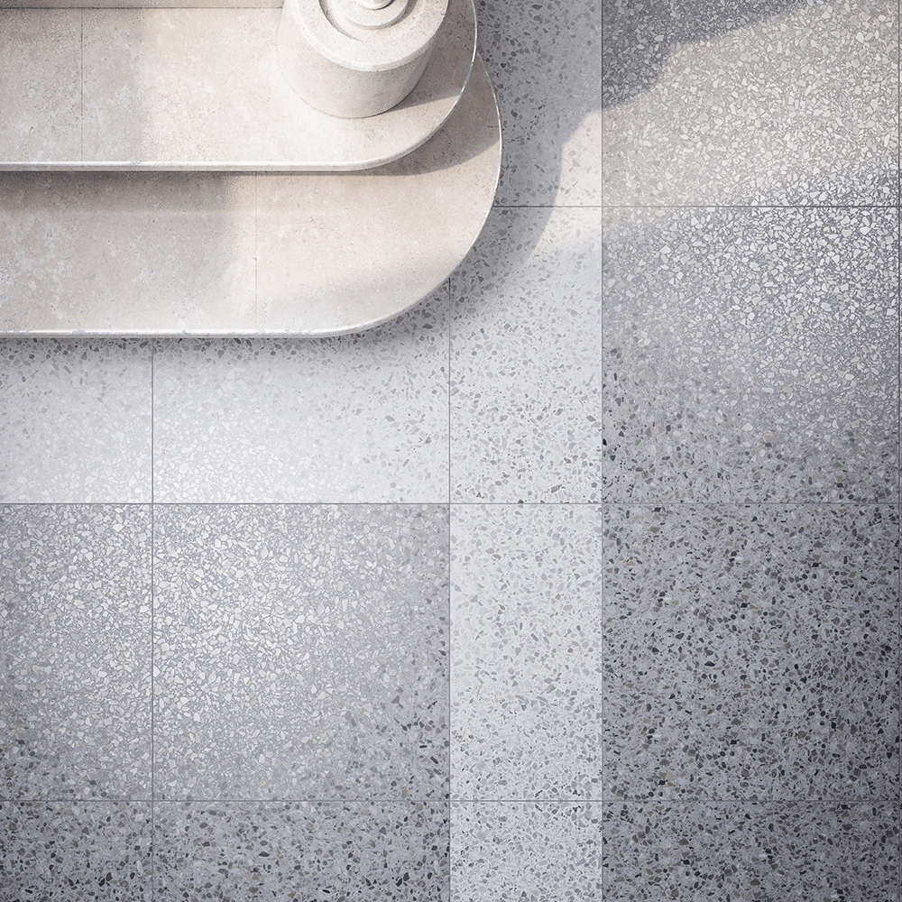Tradizione flisen i farverne Light Grey og Grey