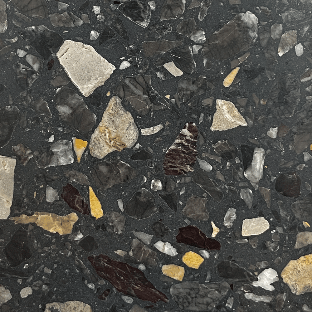 Terrazzo Classico 3.E med mørkt, varmt mix