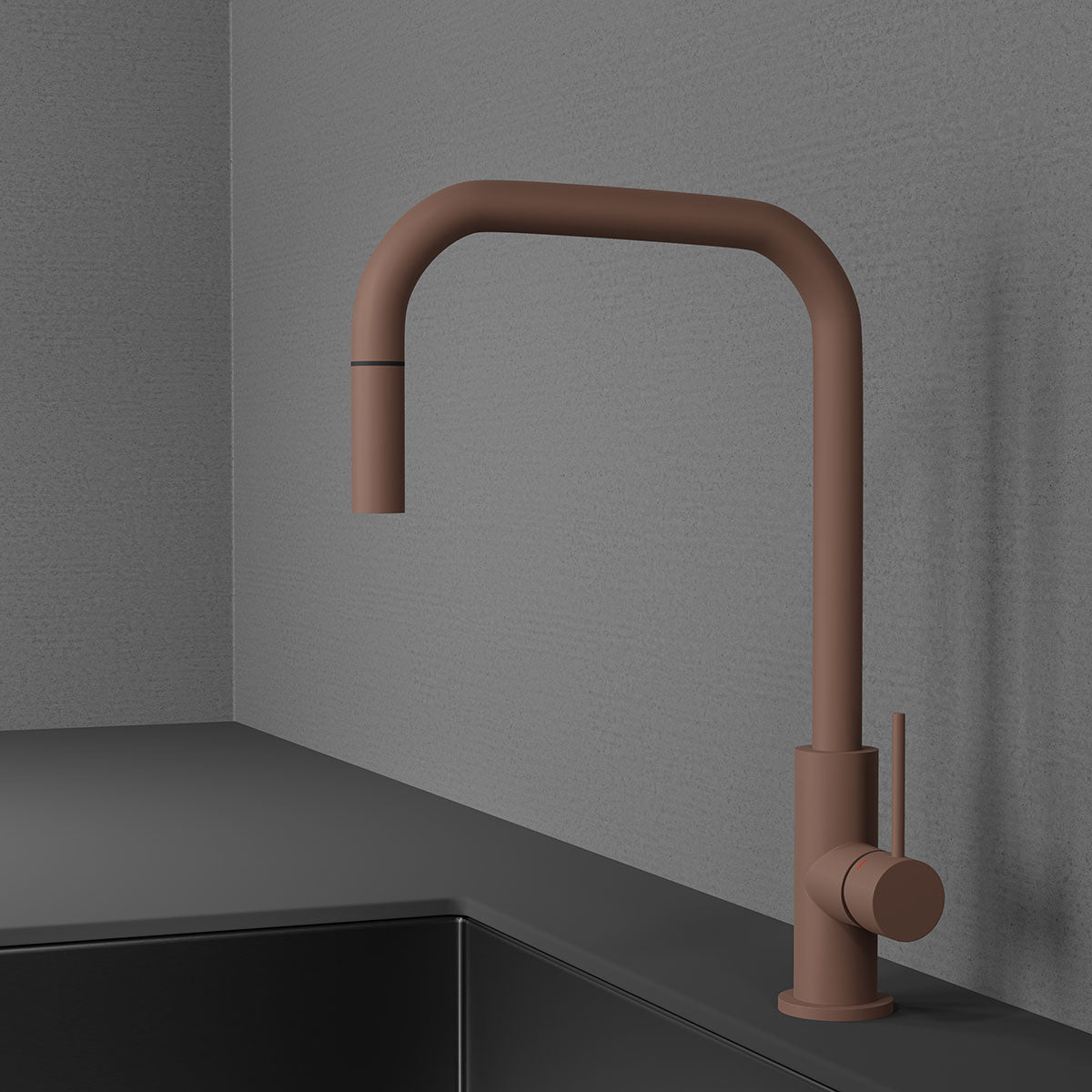 Scandtap Steel Accent Square køkkenarmatur