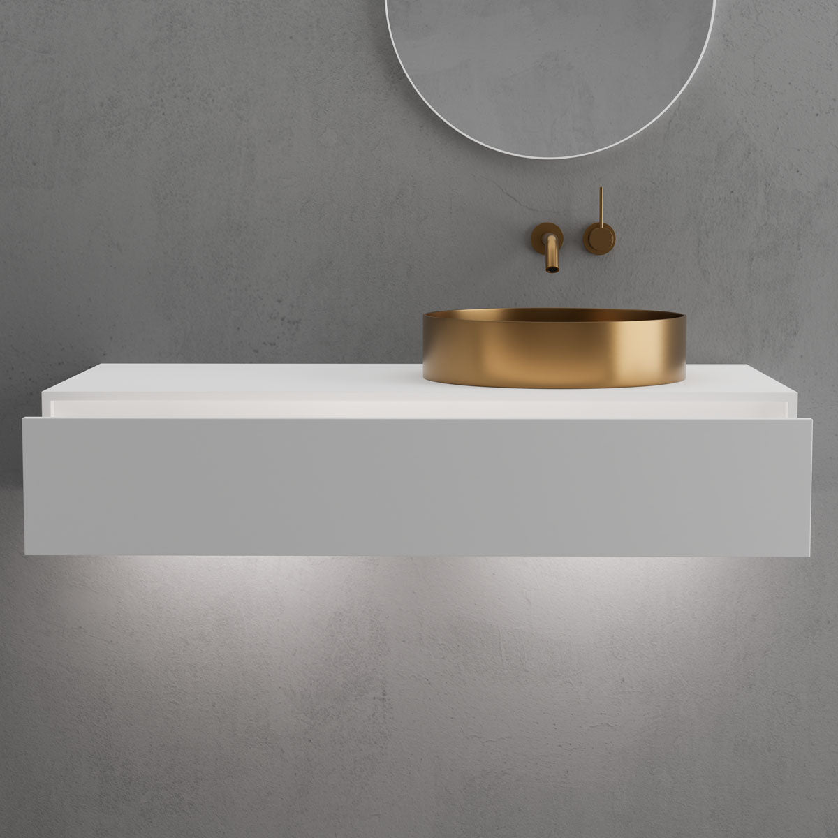 Scandtap S1000 badmøbel i Solid Surface