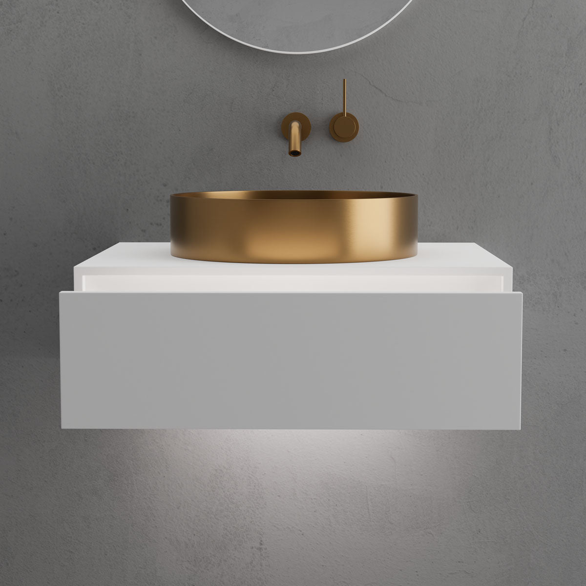 Scandtap S600 badmøbel i Solid Surface