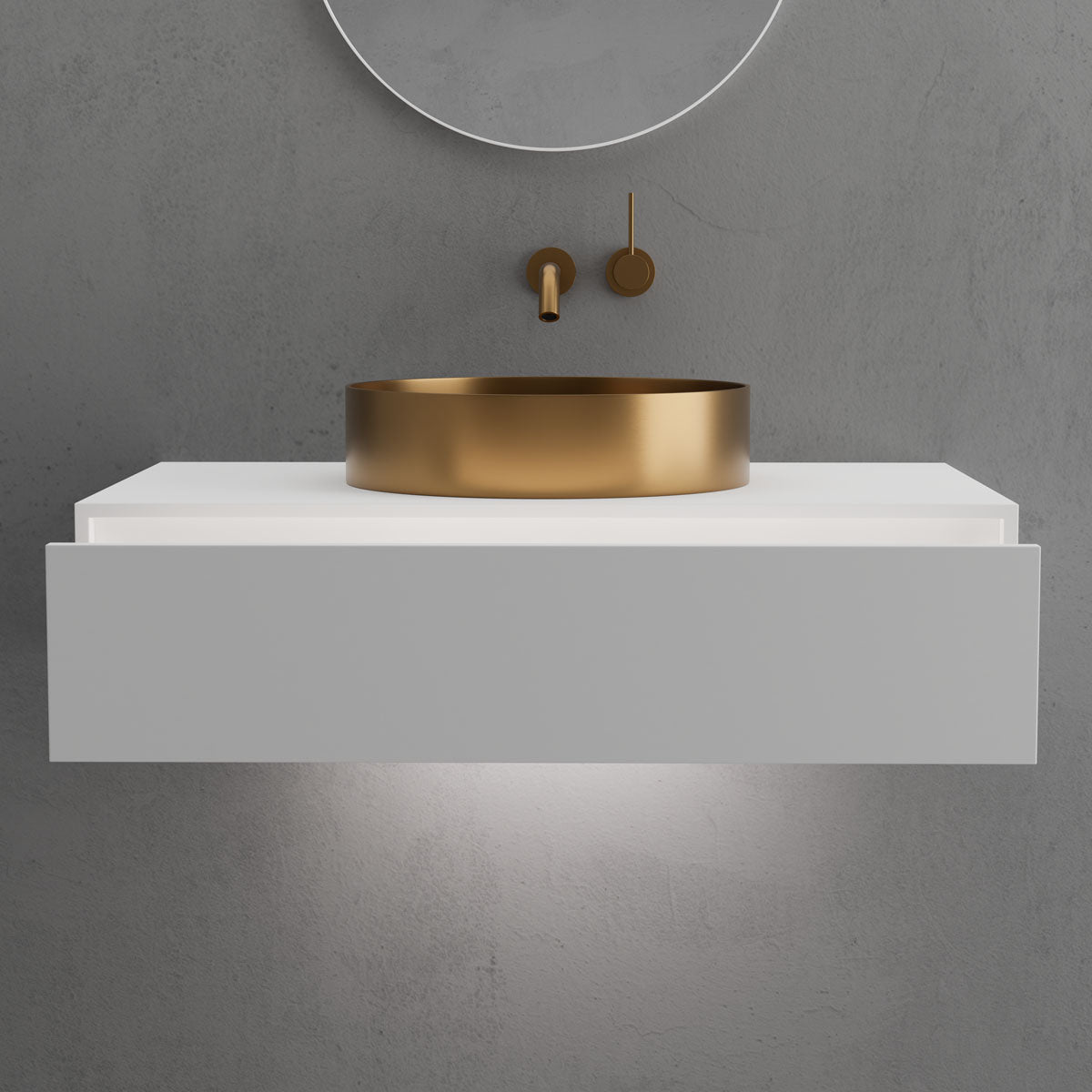Scandtap S800 badmøbel i Solid Surface