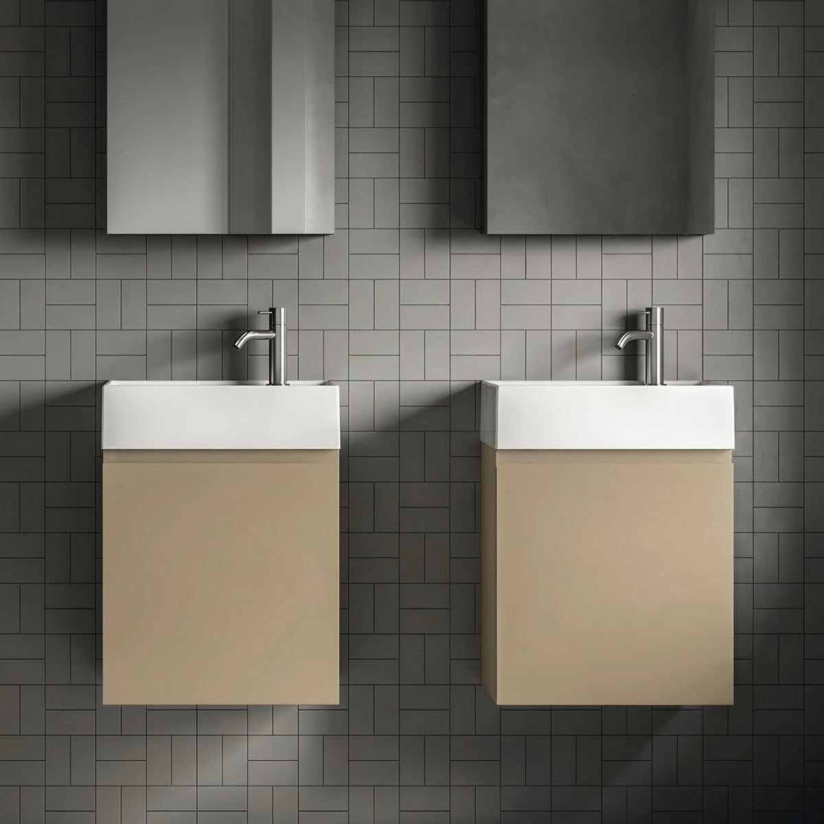 Milano Cappuccino 45cm Pakketilbud - Scandtap, Spejlskab & Badmøbel
