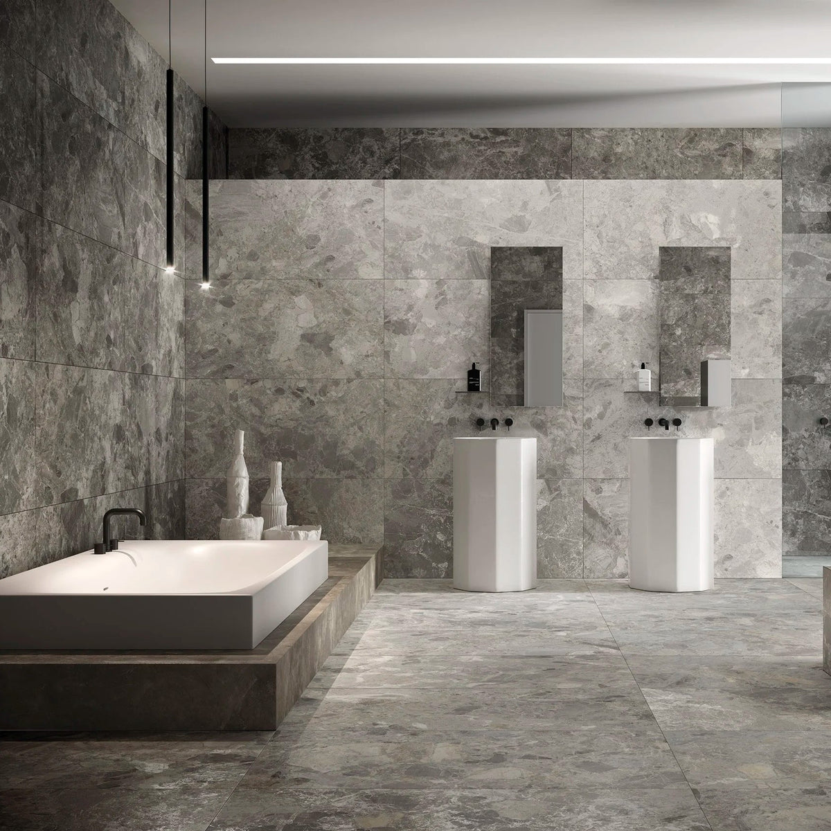 Mudo Grey Dark naturstensflise