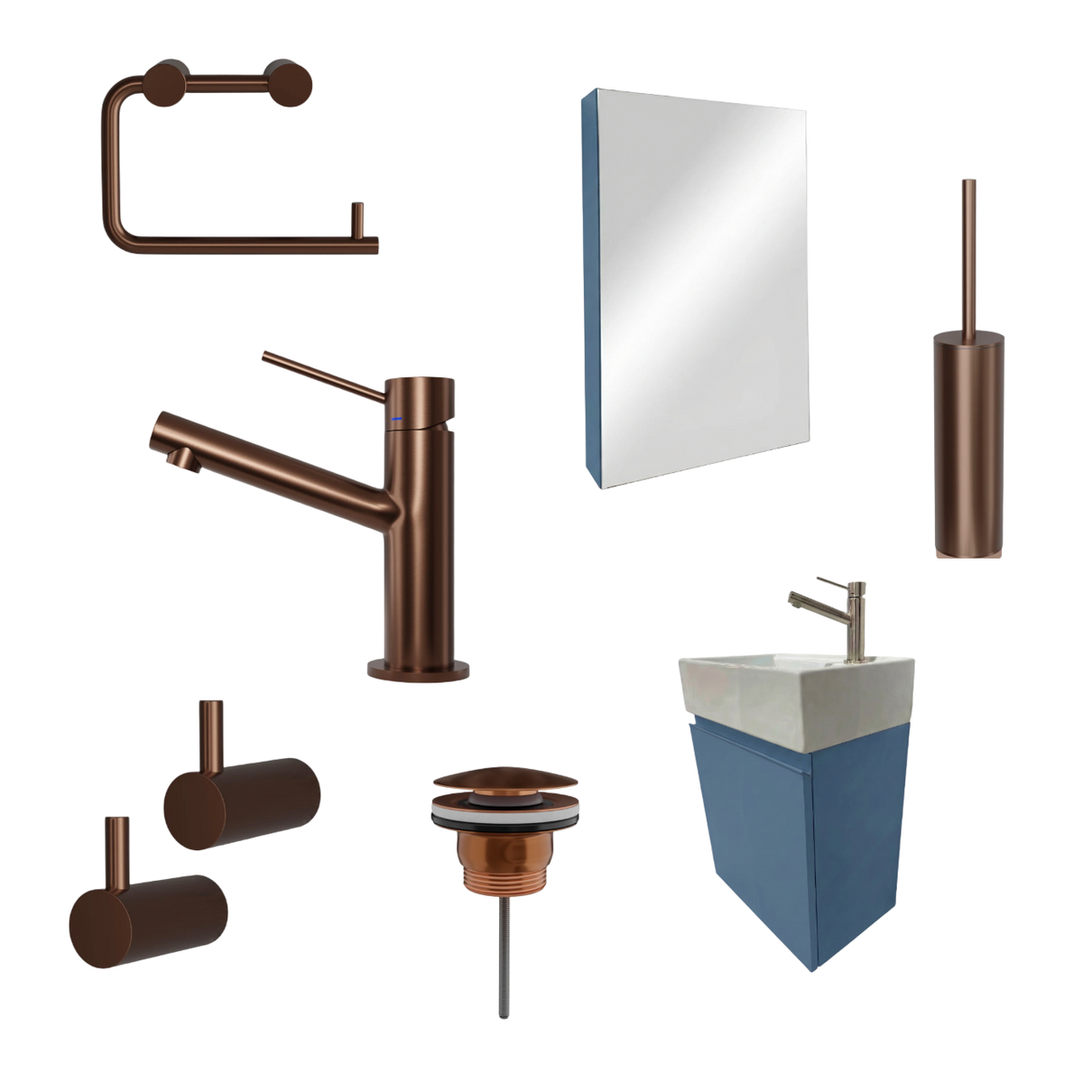 Milano Cobalto 45cm Pakketilbud - Scandtap, Spejlskab & Badmøbel