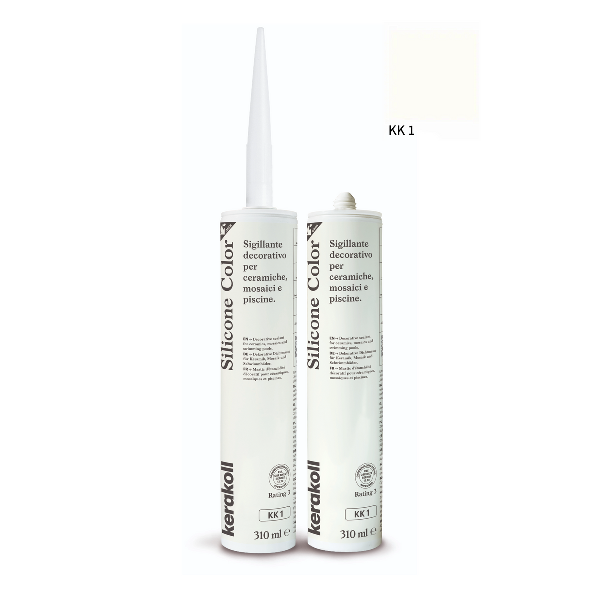 Kerakoll silikone / gummifuge Color i 50 farver