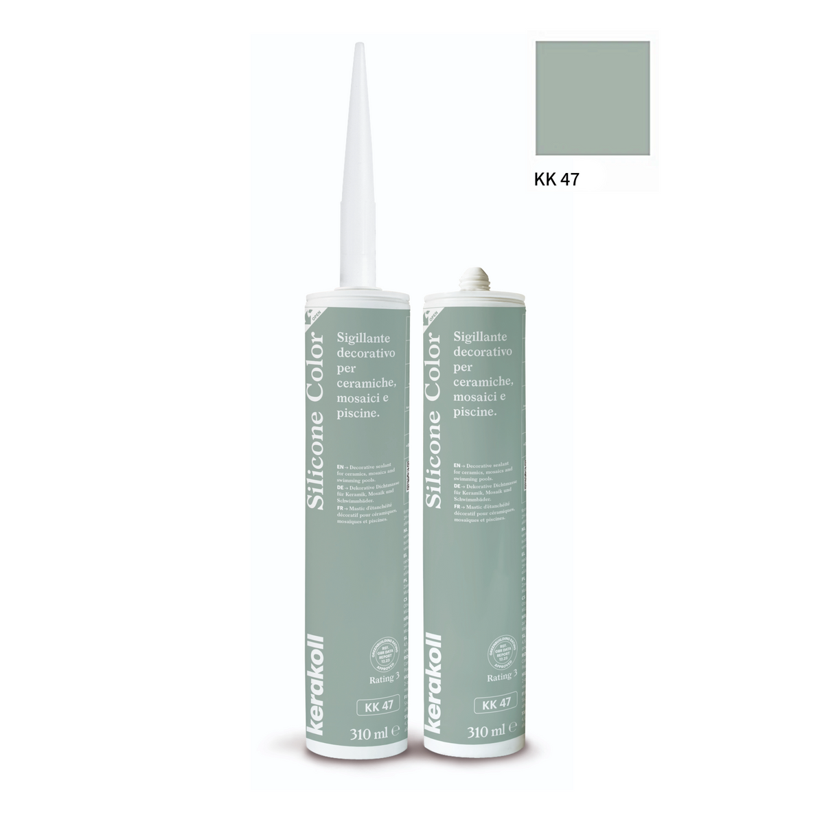Kerakoll silikone / gummifuge Color i 50 farver