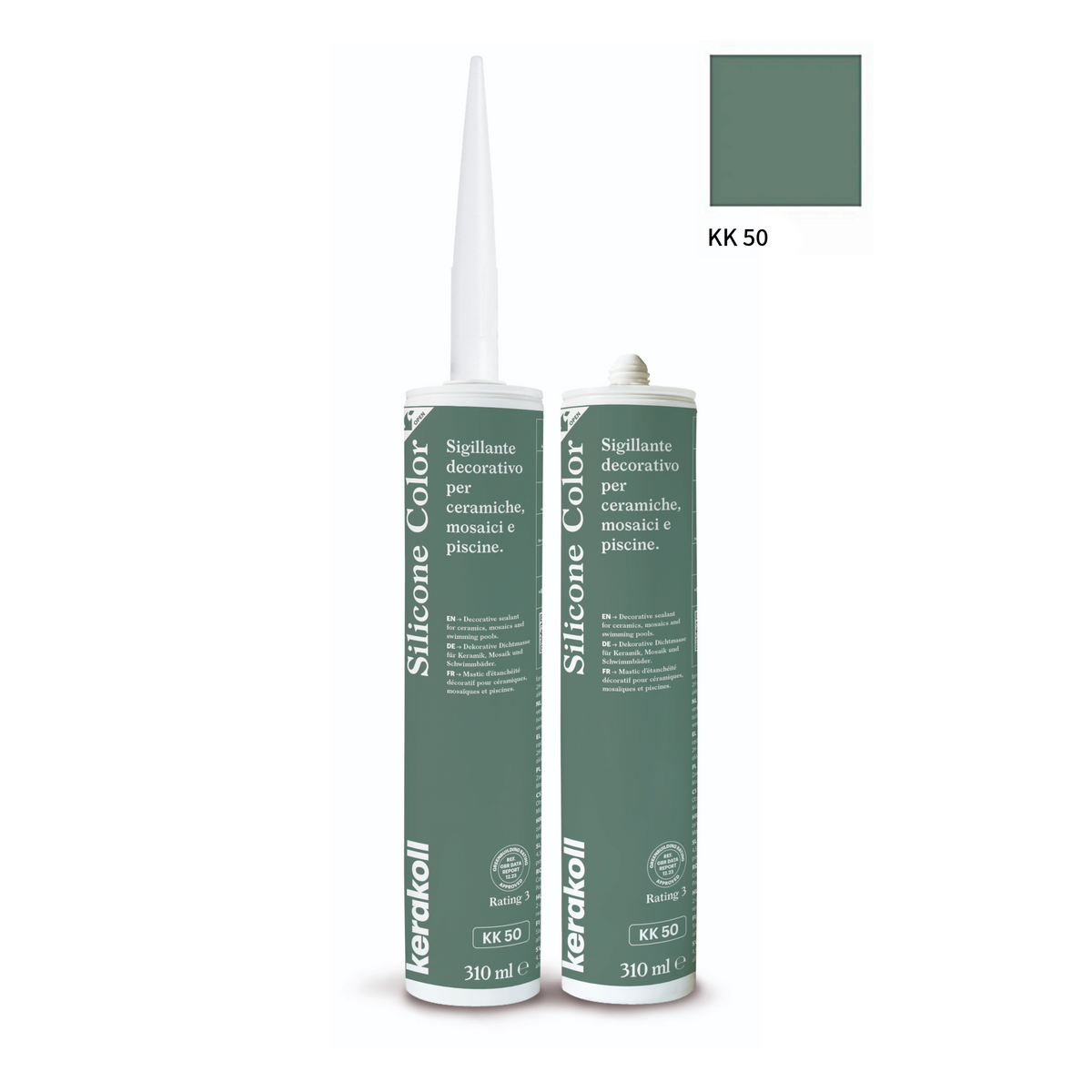 Kerakoll silikone / gummifuge Color i 50 farver