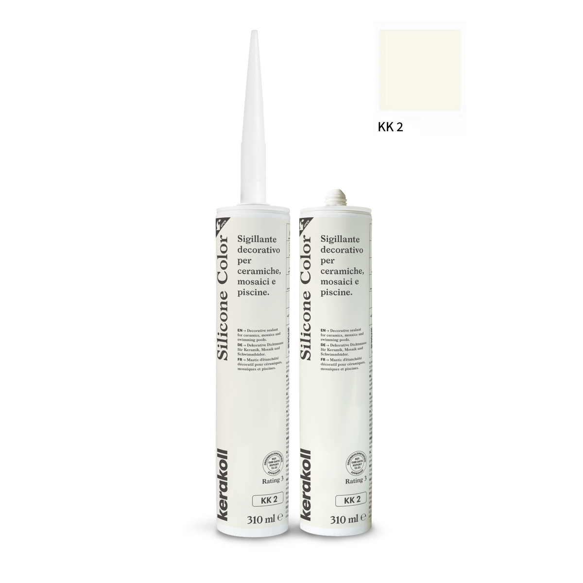 Kerakoll silikone / gummifuge Color i 50 farver
