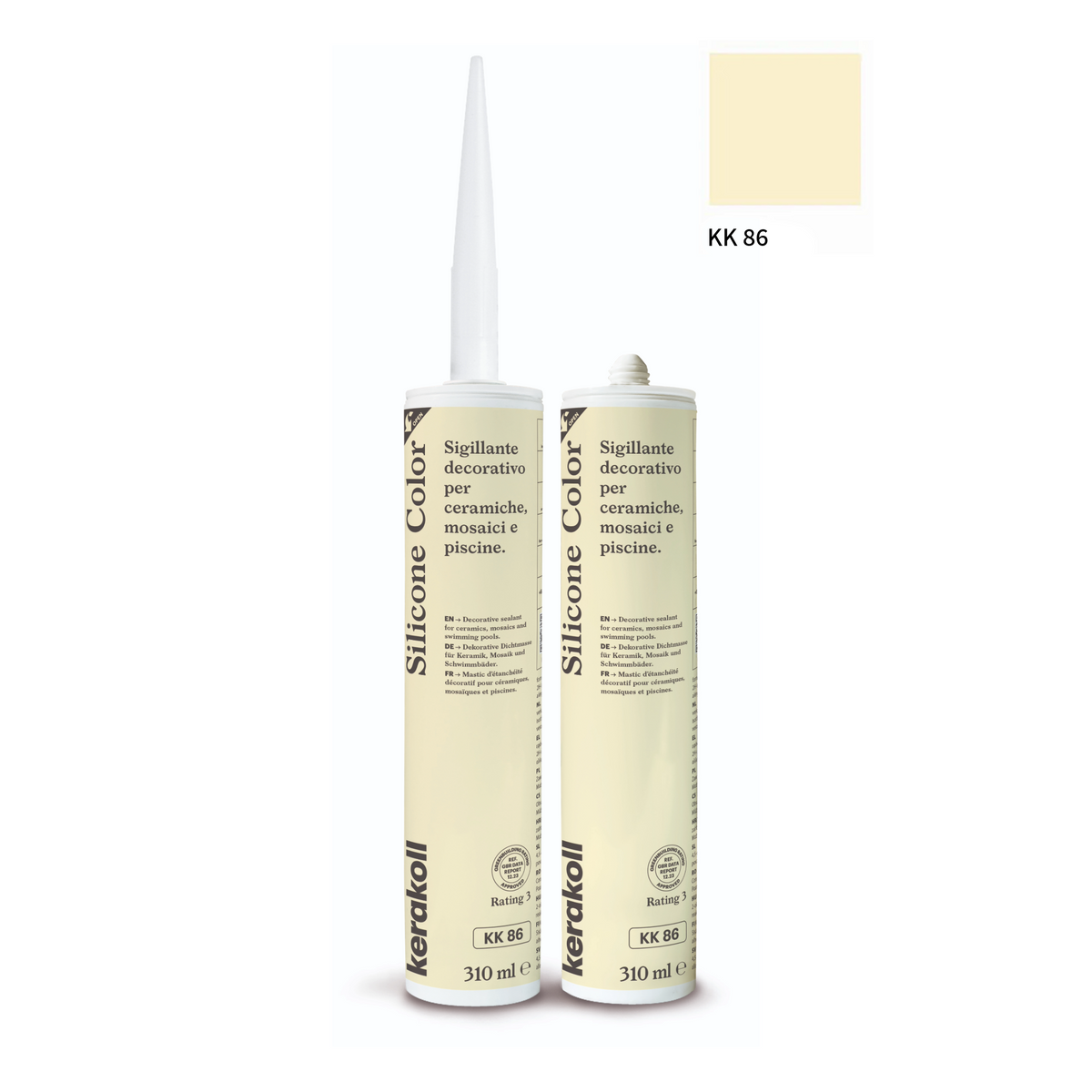 Kerakoll silikone / gummifuge Color i 50 farver