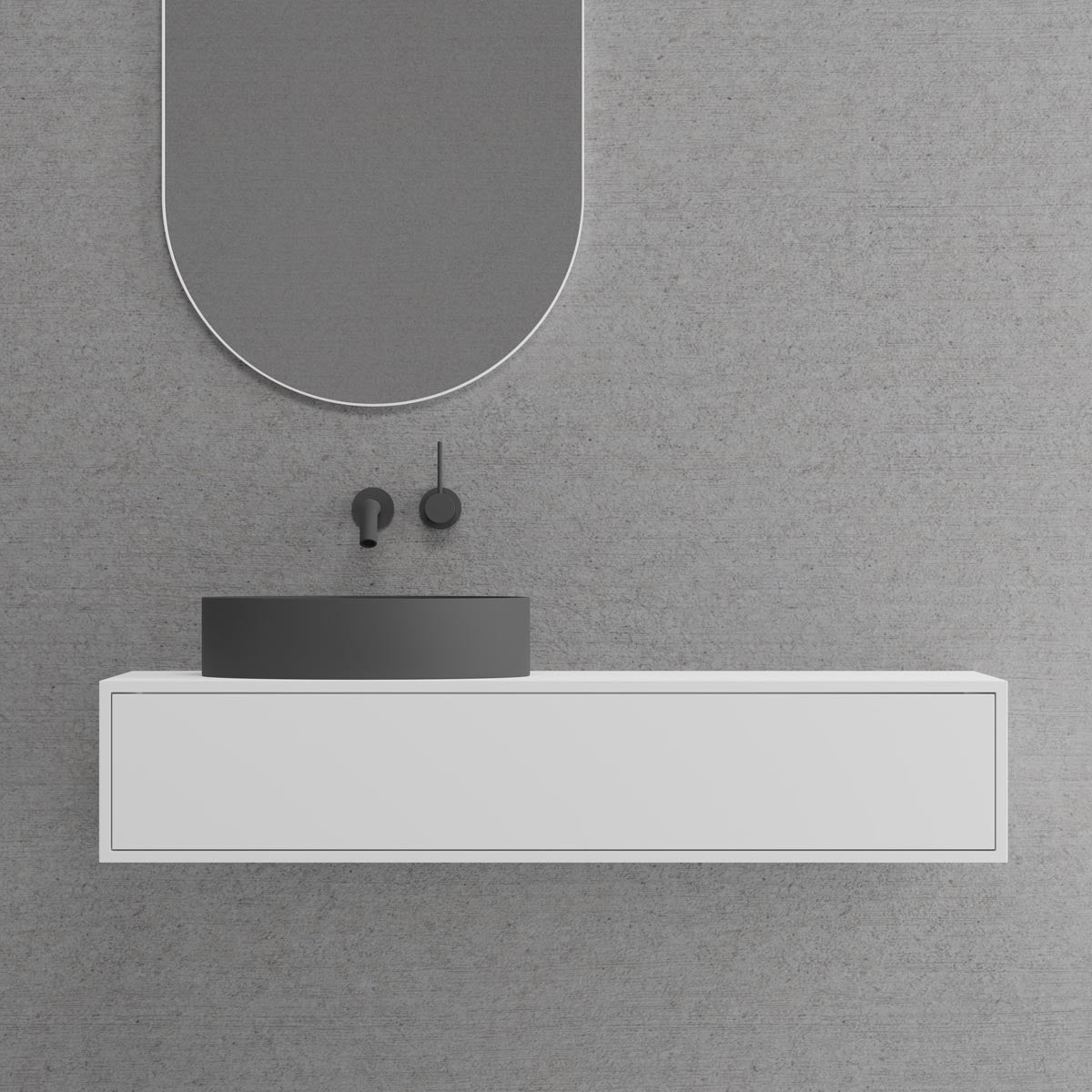 Scandtap S1000 badmøbel i Solid Surface