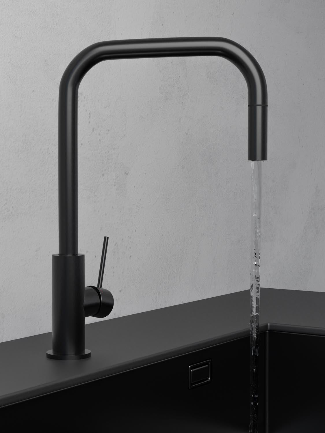 Scandtap Steel Accent Square køkkenarmatur