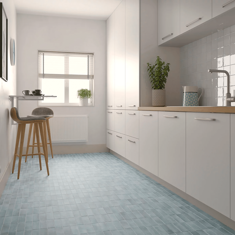 Cool mat i farven Blue Grass