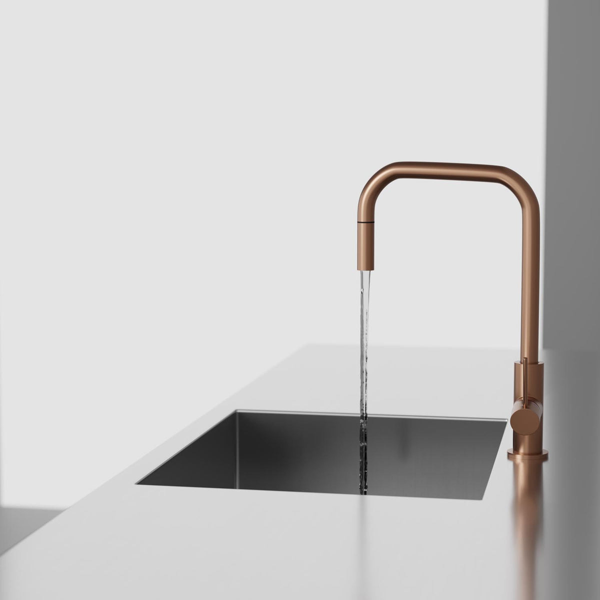 Scandtap Steel Accent Square køkkenarmatur