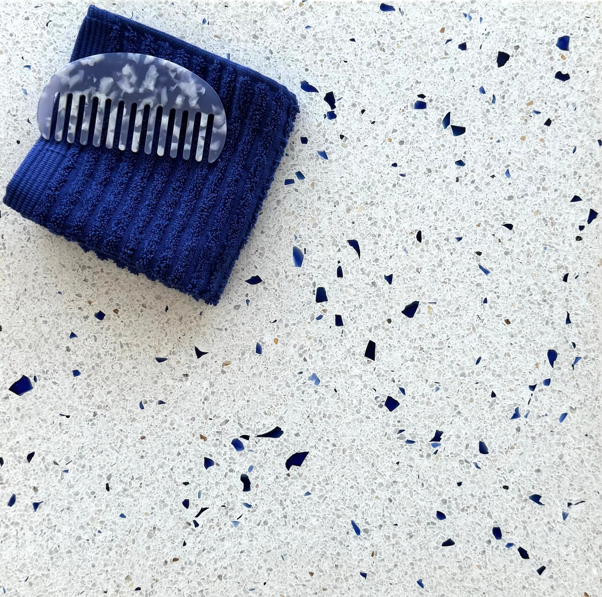 Terrazzo 1511 med lyst, blåt mix