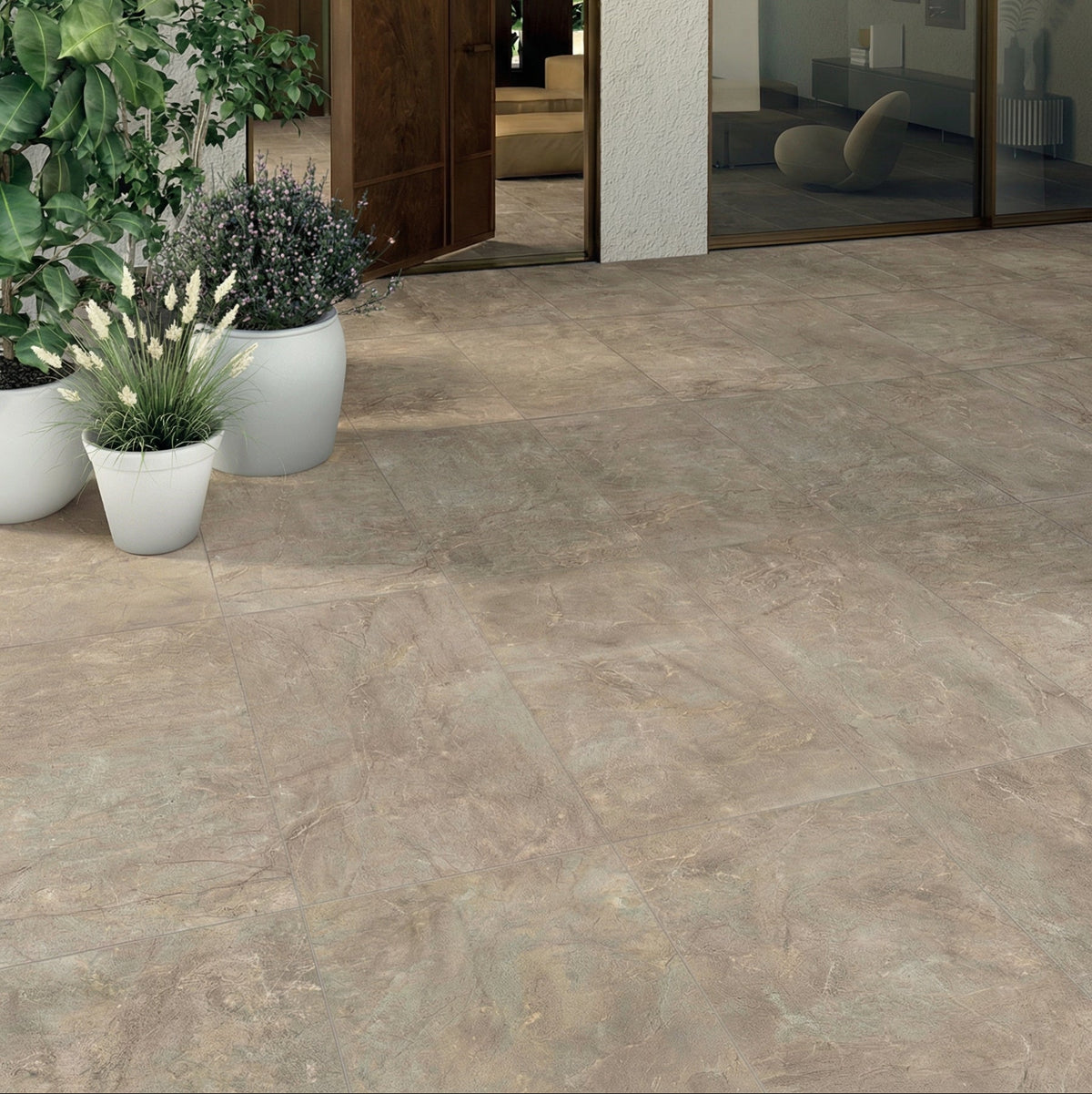 Quartz walnut flise